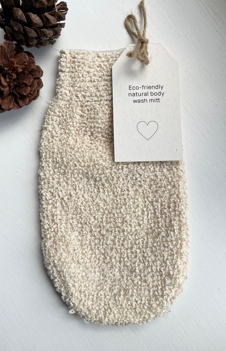 Natural Eco Friendly Body Wash Mitt / Scrub Glove - Fernery Designs