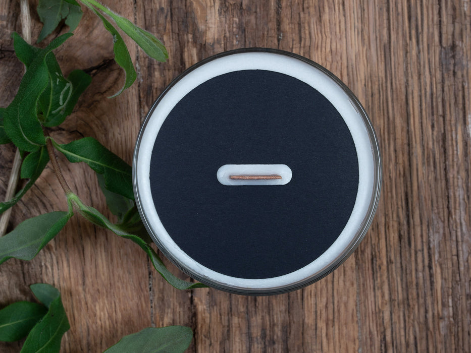 Black Candle Dust Covers for wooden wick - Fernery Designs
