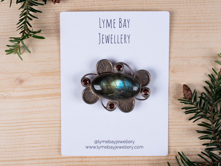 Custom Printed Brooch / Badge Display Cards 10cm x 7.5cm / c. 4” x 3” inches - Fernery Designs