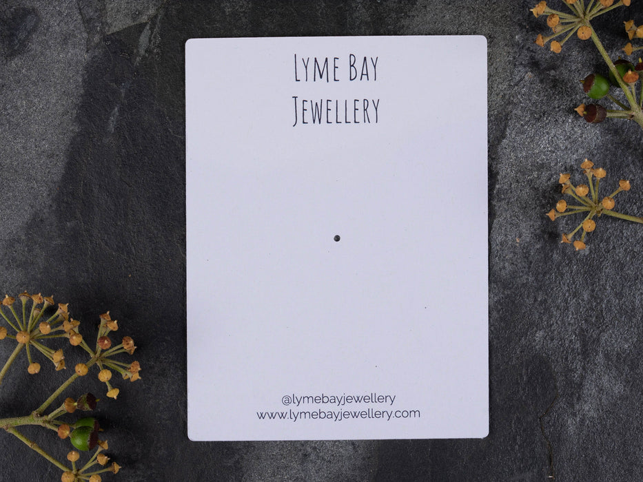 Custom Printed Pin Brooch Display Cards 10cm x 7.5cm / c. 4” x 3” inches - Fernery Designs