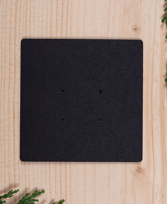Double Stud Black Earring Display Cards - Fernery Designs