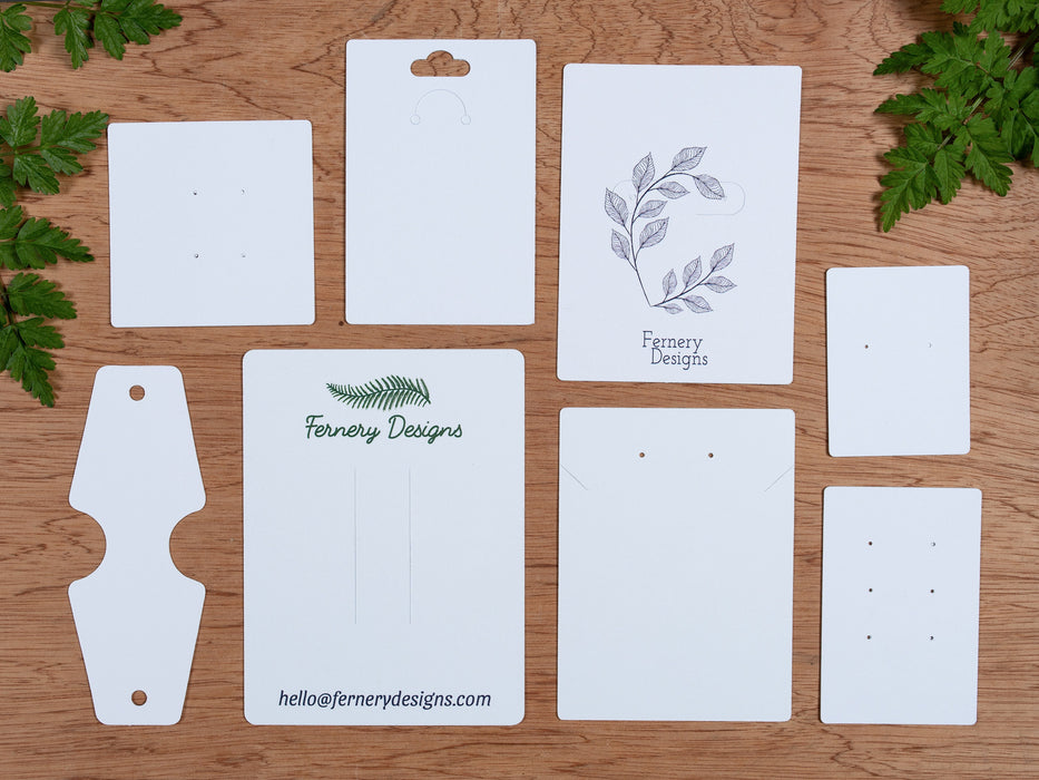 Bracelet / Hair Band Display Cards - Fernery Designs