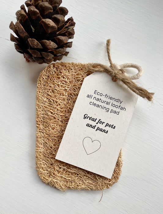 Natural Eco Friendly Small Loofah Cleaning Pad