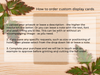 Custom Printed Small Stud Earring Display Cards - Fernery Designs