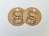 Custom Printed Round Recycled Tags - 6cm / 60mm - Fernery Designs