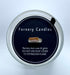 Custom Printed Black & White Candle Dust Covers for wooden wick - Fernery Designs