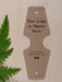 Eco Kraft Custom Printed Bracelet / Hair Band Display Cards - Fernery Designs