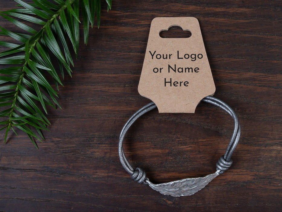 Eco Kraft Custom Printed Bracelet / Hair Band Display Cards - Fernery Designs