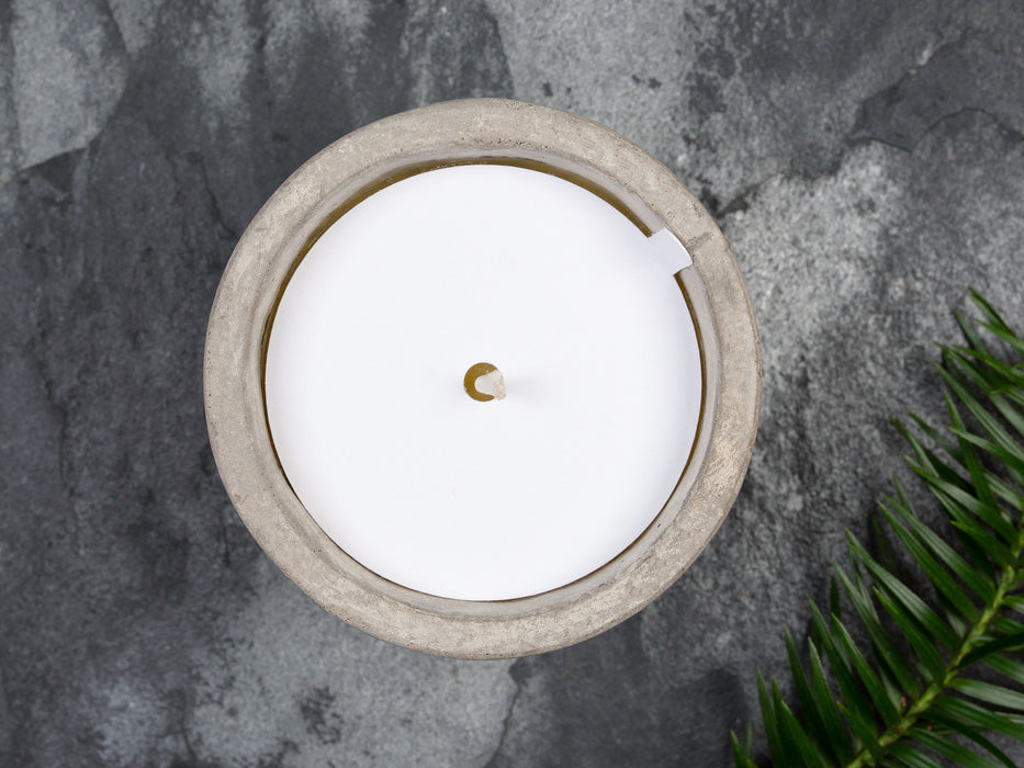 Blank Candle Dust Covers for cotton wick - white / recycled white / ivory - Fernery Designs