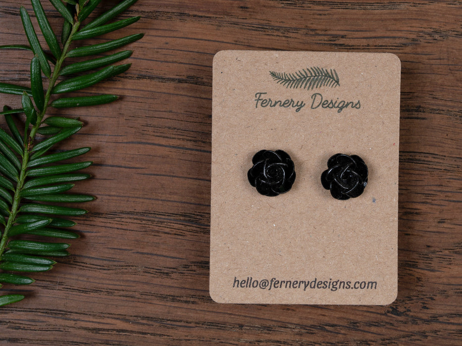 Small Custom Printed Earring / Brooch / Badge Display Cards 6cm x 4.5cm, Kraft - Fernery Designs