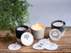 Custom Printed Seeded Candle Dust Covers, UK wildflower seeds, 280gsm - Fernery Designs