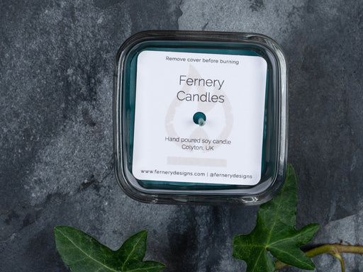 Custom Printed Square Candle Dust Covers - Fernery Designs