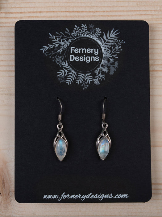 Custom Printed Black Large Stud / Pendant Earring Display Cards - Fernery Designs