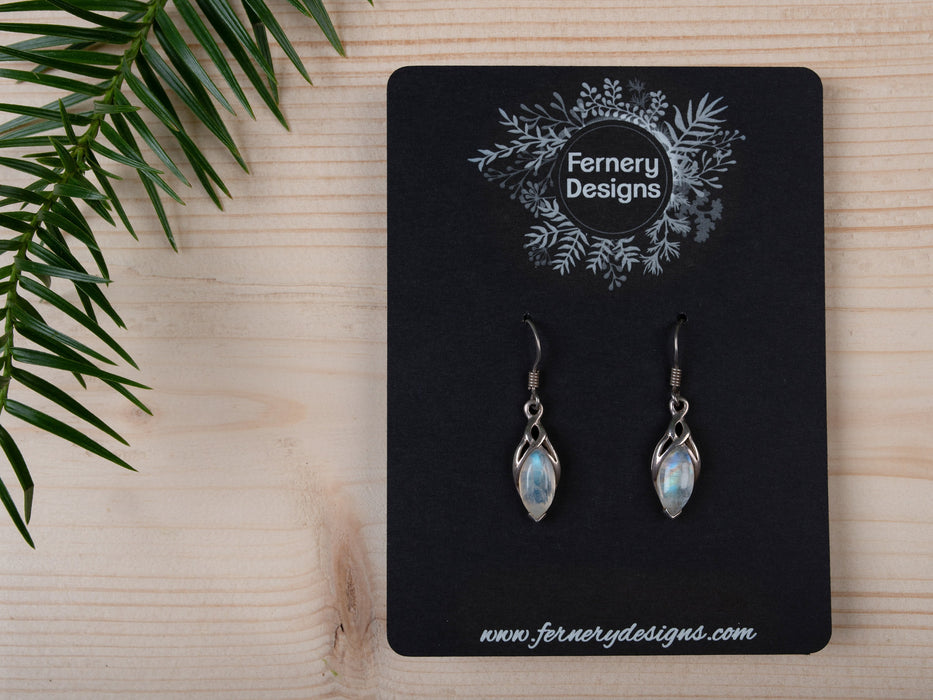 Custom Printed Black Large Stud / Pendant Earring Display Cards - Fernery Designs