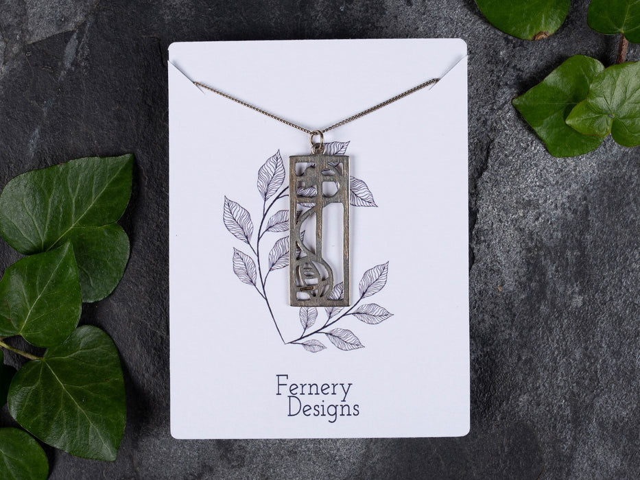 Custom Printed Necklace Display Cards 10cm x 7.5cm / c. 4” x 3” inches - Fernery Designs