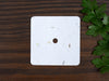 Blank Square Seed Candle Dust Covers for cotton wick- 280gsm card, UK wildflower seeds - Fernery Designs
