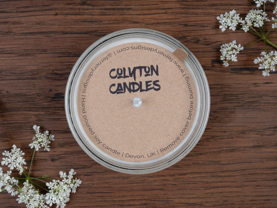 Custom Printed Kraft Candle Dust Covers for cotton wick - Fernery Designs