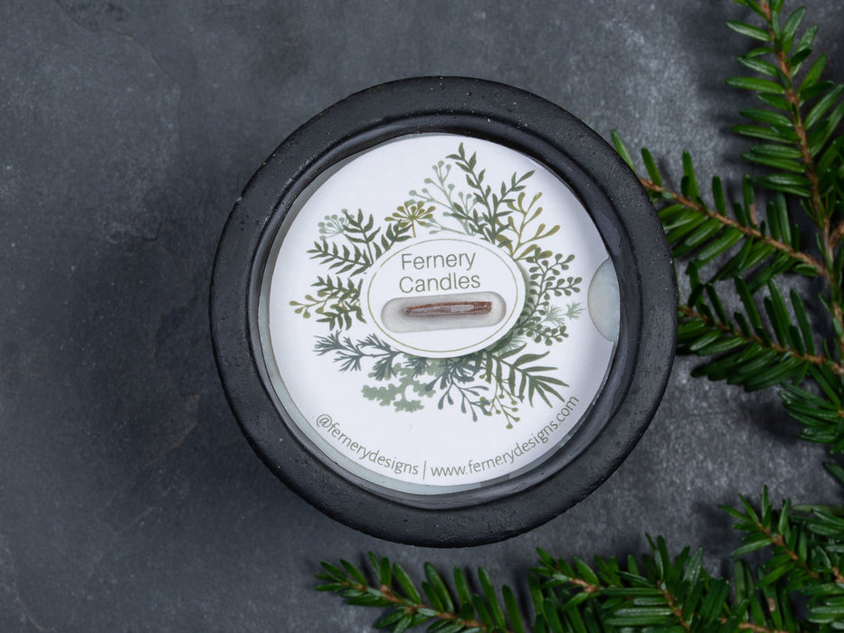 Custom Printed Candle Dust Covers for wooden wick - Fernery Designs