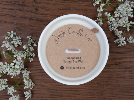 Custom Printed Kraft Candle Dust Covers for wooden wick - Fernery Designs