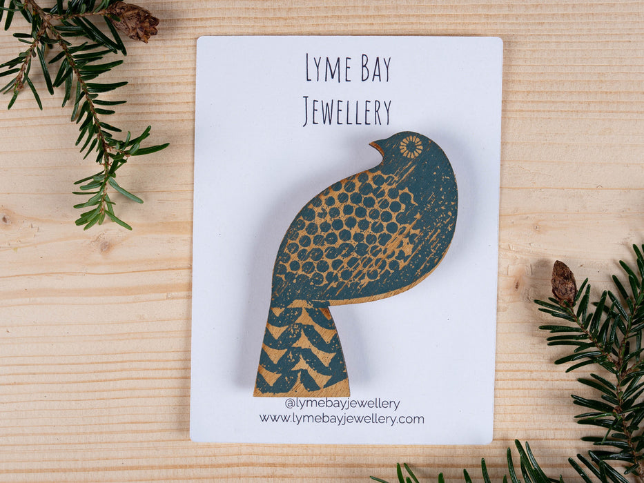 Custom Printed Brooch / Badge Display Cards 10cm x 7.5cm / c. 4” x 3” inches - Fernery Designs