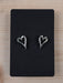 Black Stud Earring / Pendant Earring Display Cards, 320gsm, Blank - Fernery Designs