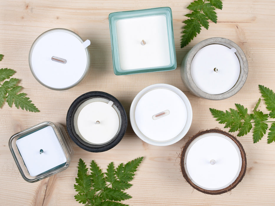 Square Blank Candle Dust Covers for wooden wick - Fernery Designs