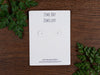 Custom Printed Hoop Earring Display Cards with flaps & holes - Fernery Designs