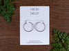 Custom Printed Hoop Earring Display Cards with flaps & holes - Fernery Designs