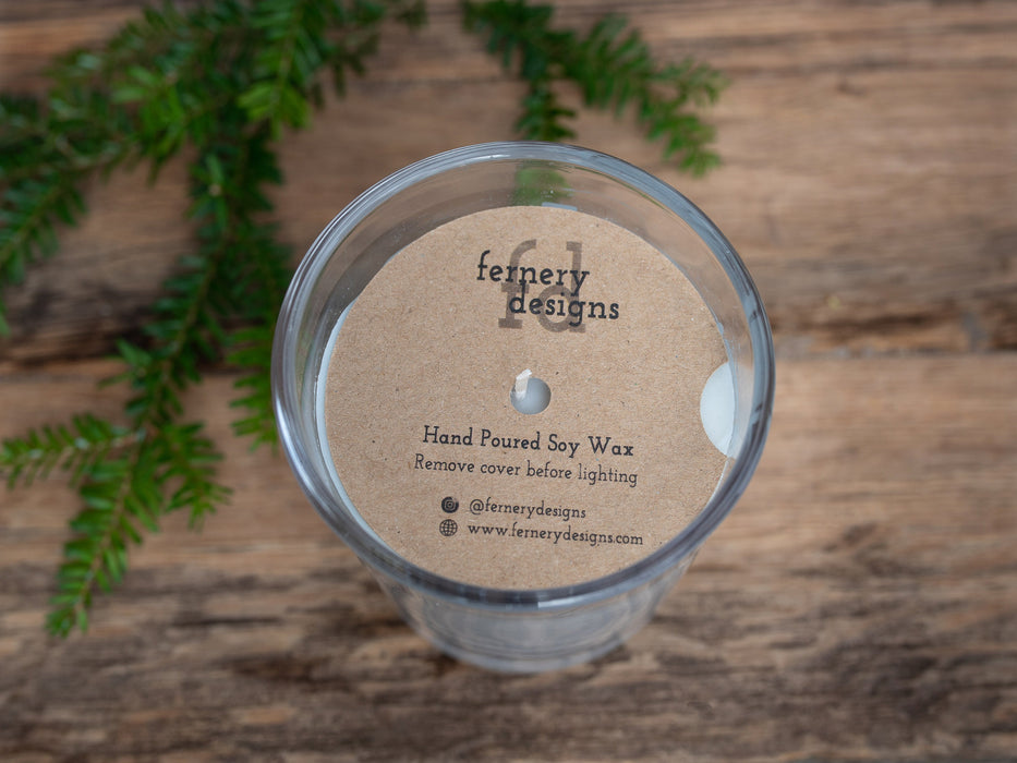 Custom Printed Kraft Candle Dust Covers for cotton wick - Fernery Designs