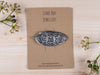 Custom Printed Kraft Hair Clip Display Cards 10cm x 7.5cm - Fernery Designs