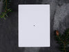 Pin Brooch / Single Stud Earring Display Cards 10cm x 7.5cm / c. 4” x 3” inches, 350gsm, White / Recycled White - Fernery Designs