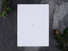 Pin Brooch / Single Stud Earring Display Cards 10cm x 7.5cm / c. 4” x 3” inches, 350gsm, White / Recycled White - Fernery Designs
