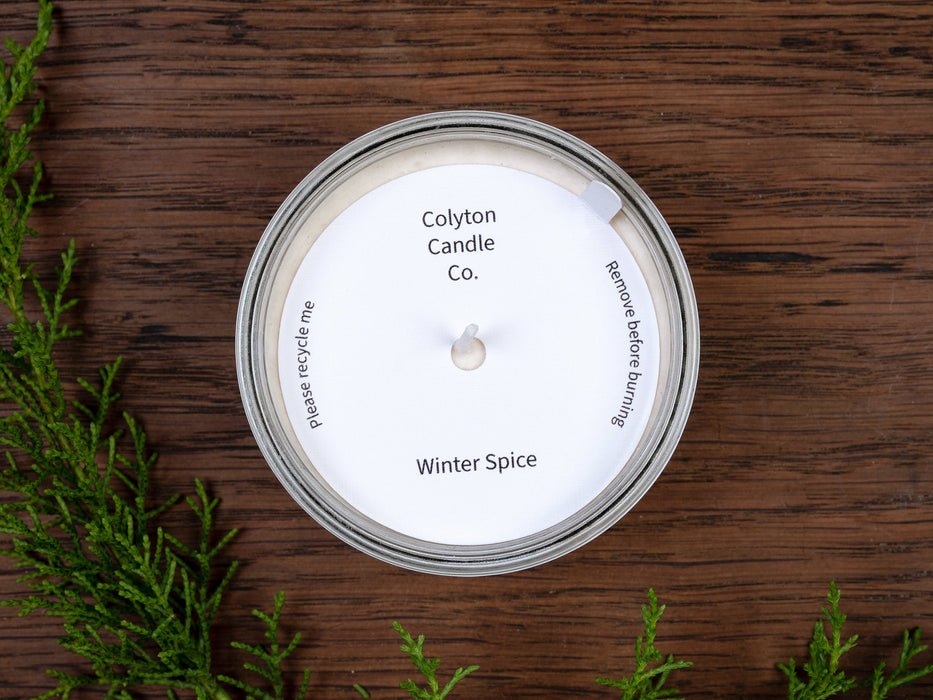 Custom Printed Candle Dust Covers - cotton wick - Fernery Designs