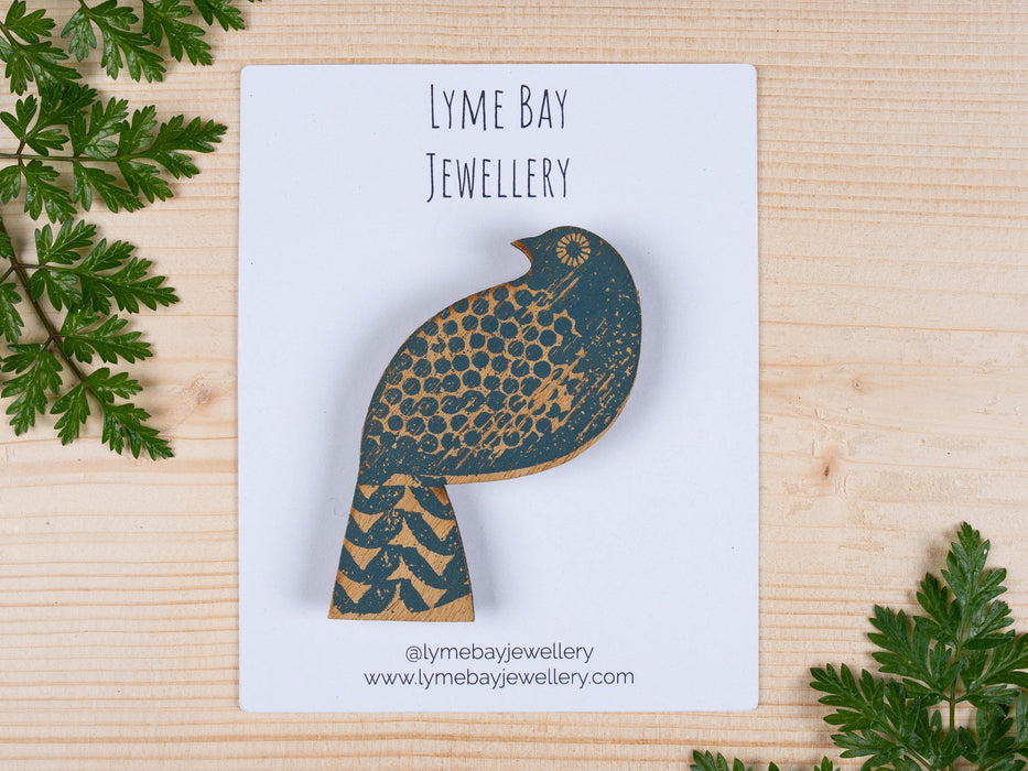 Large Custom Printed Brooch / Badge Display Cards 13 x 10cm - Fernery Designs