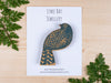 Large Custom Printed Brooch / Badge Display Cards 13 x 10cm - Fernery Designs