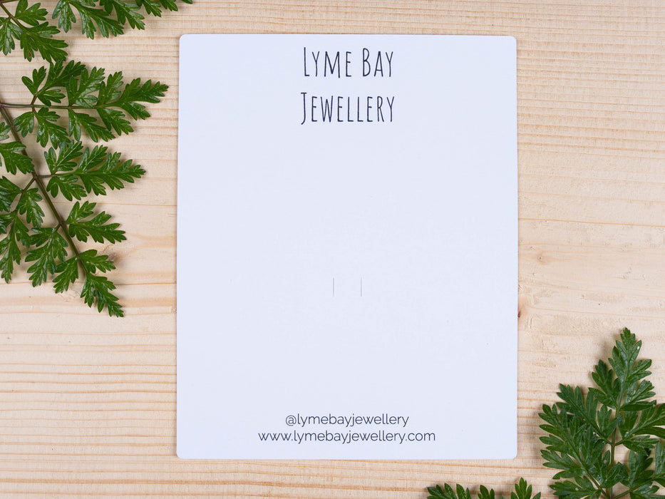 Large Custom Printed Brooch / Badge Display Cards 13 x 10cm - Fernery Designs