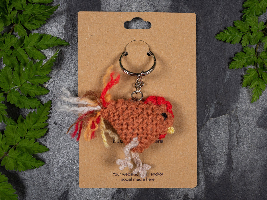 Custom Printed Kraft Keyring Display Cards - Fernery Designs