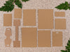 Triple Stud Earring Kraft Display Cards - ECO Kraft Card - Fernery Designs