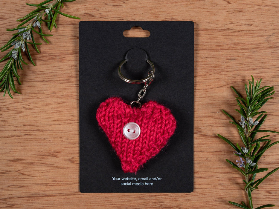 Custom Printed Black Keyring Display Cards - Fernery Designs