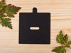 Square Blank Black Candle Dust Covers for wooden wick - Fernery Designs
