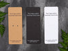 Custom Printed Charm Display Cards - Black 320gsm with white toner printing - Fernery Designs