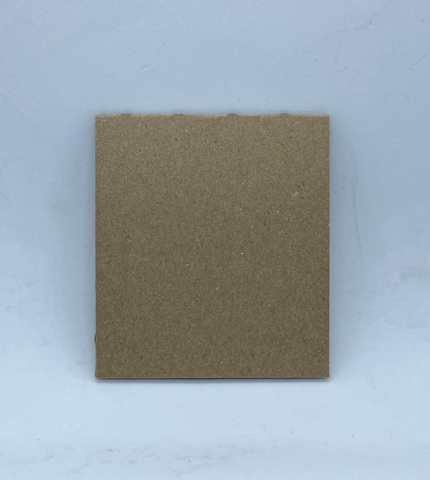 Custom Printed Kraft Necklace Pocket Display Cards - fold in pocket at back - c. 7.5cm x 6.5cm (folded size) - Fernery Designs